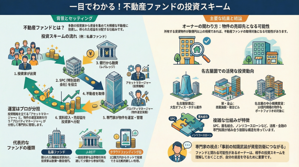 不動産ファンドの投資スキームとは？仕組みとオーナーが知っておくべきポイント